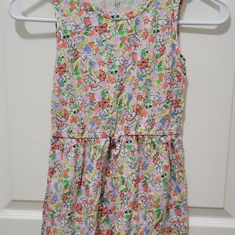 Floral Sleeveless Kids Dress